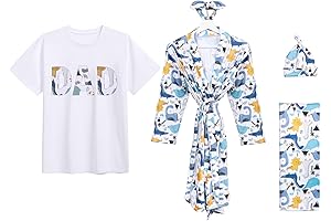 AWIBMK Hospital Maternity Gown and Swaddle Set