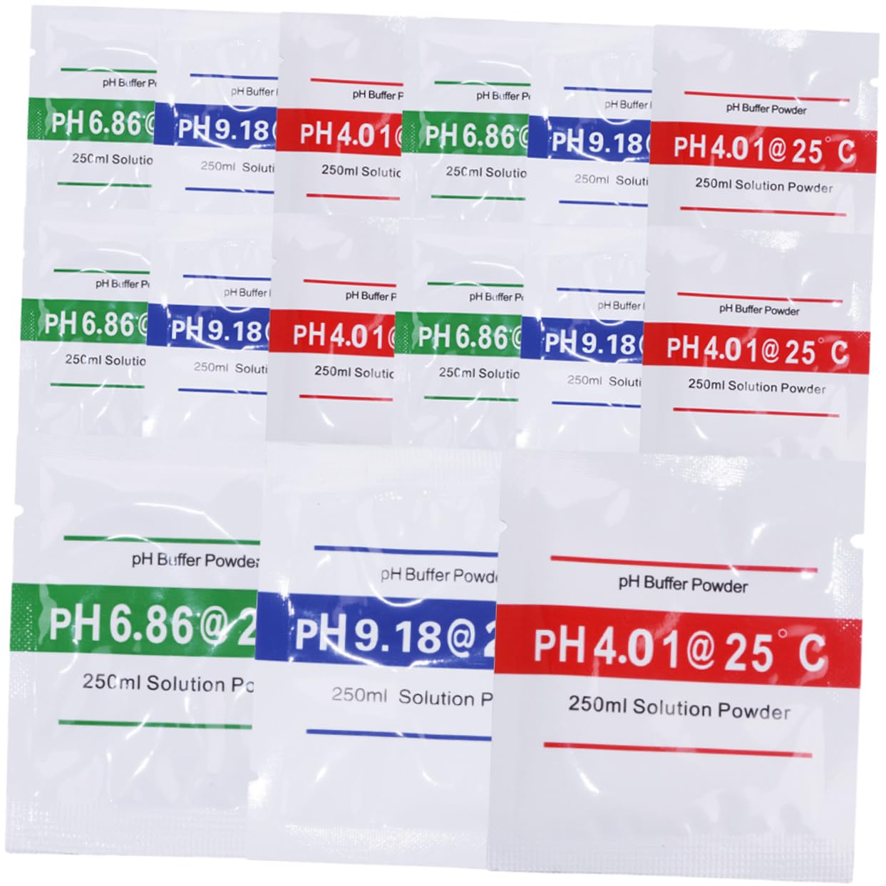 BUGUUYO Ph Meter Buffer Powder Set Ph4.01 6.86 9.18 Calibration Packets for Daily Use