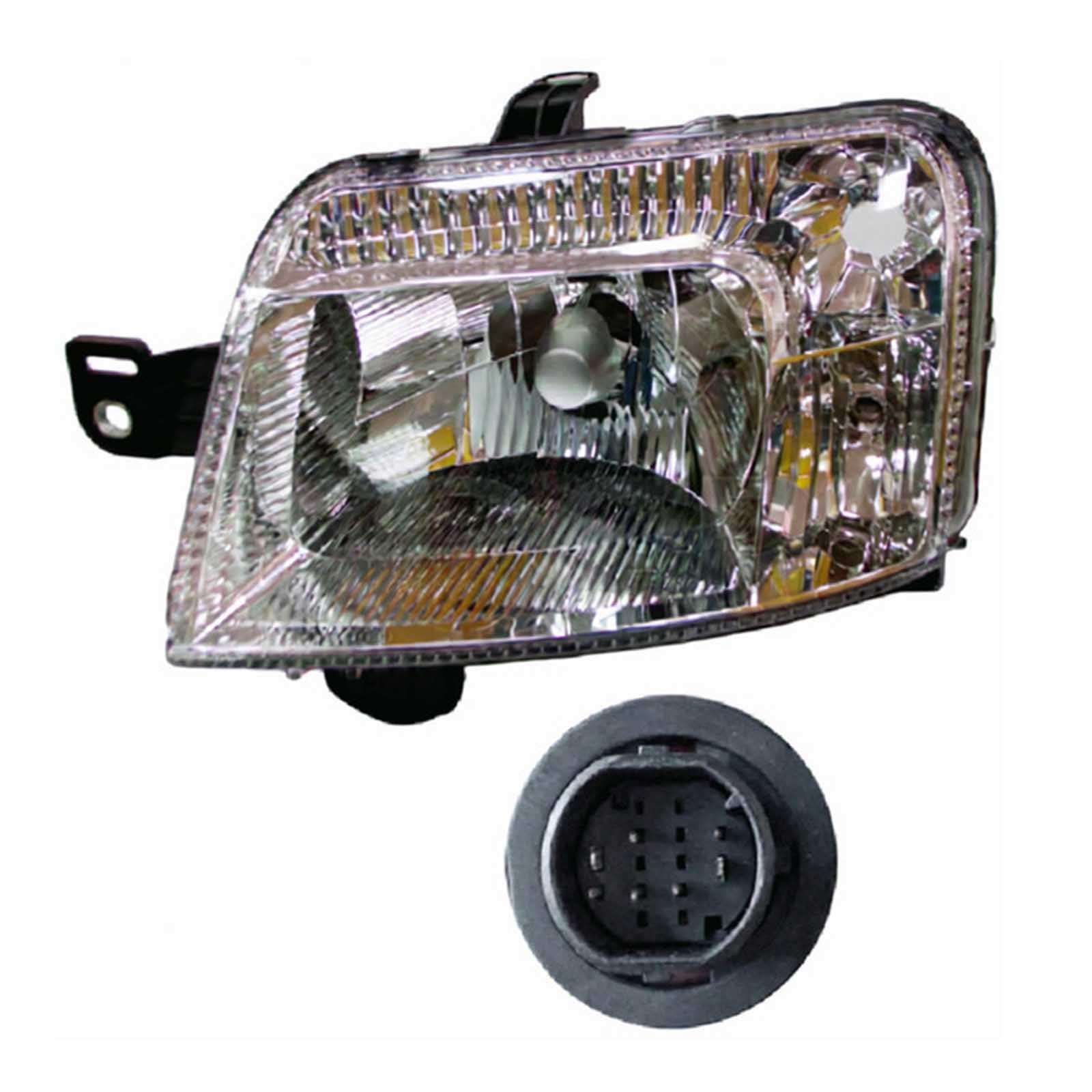 Generico Coppia Proiettore Sinistro e Destro H4 Elettrico Con Motore Compatibile Per Panda Dal 2003 Al 2011 Codice Originale 46421732 46421733 Specifico per Versioni Benzina, LPG e Multijet