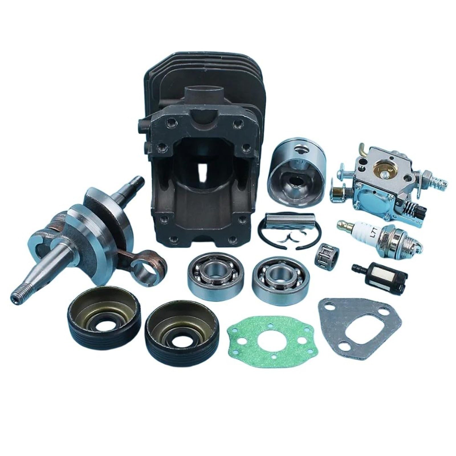 For Hu/sqvarna 136 137 141 142 piezas de motosierra 38mm Nikasil plateado
