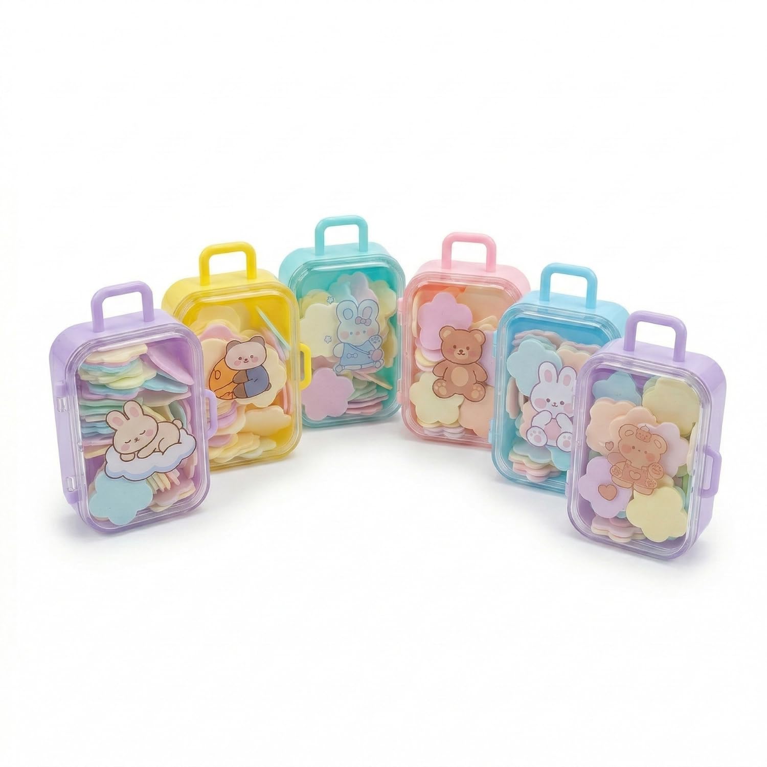 Smizzy Portable Cute Leaves Soap with Carry Case Pack of 6 | Travel Paper Soap Sheets Mini Suitcase Box | Scented Disposable Hand Wash Soaps for Kids Adults School Picnic & Outdoor Indoor Use-image-33