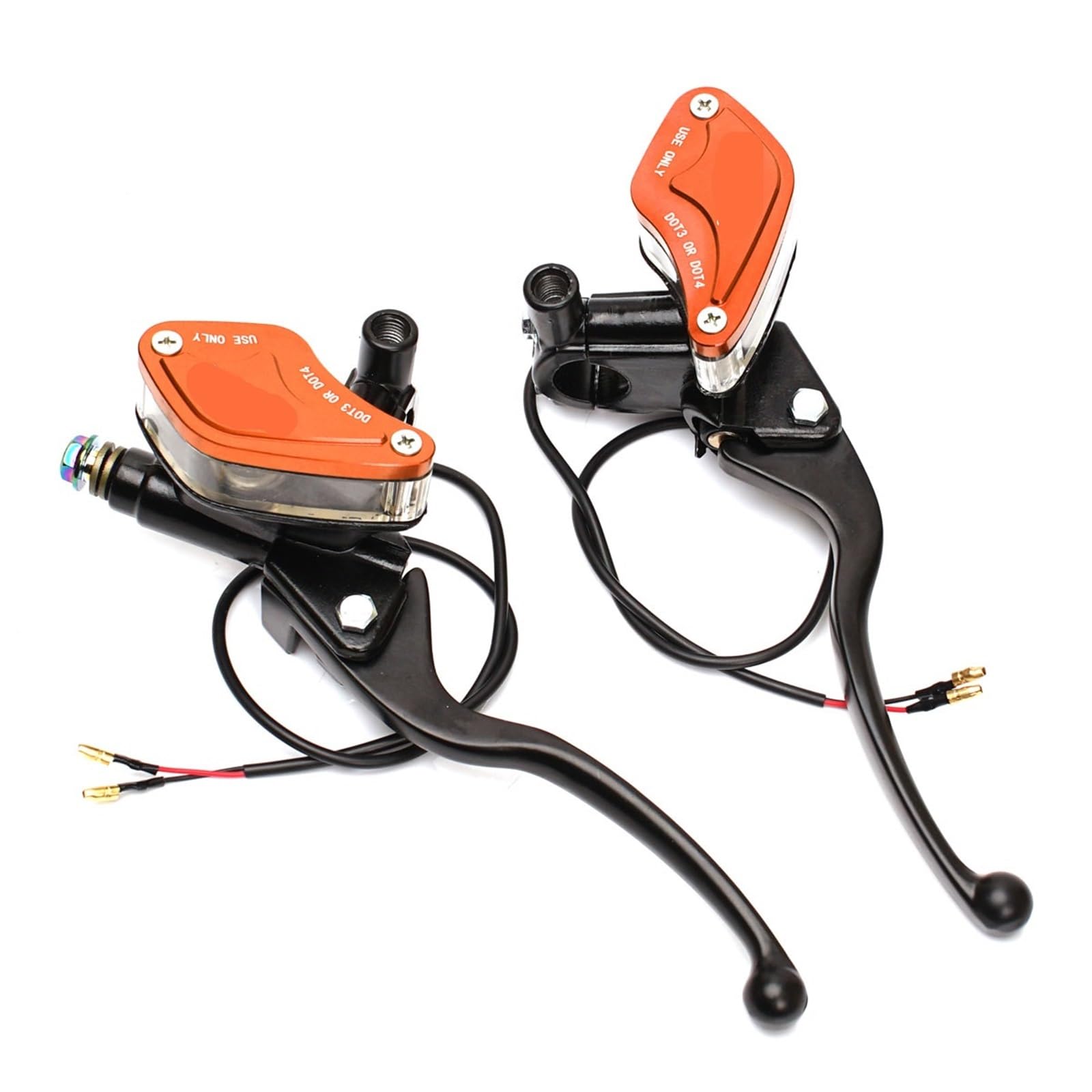 Hsyduhae Pair Orange Motorbike Brake Levers Fit For Yamaha For Kawasaki Motorcycle 22Mm Brake Pump Hydraulic Clutch Levers Handle(Pair Orange)