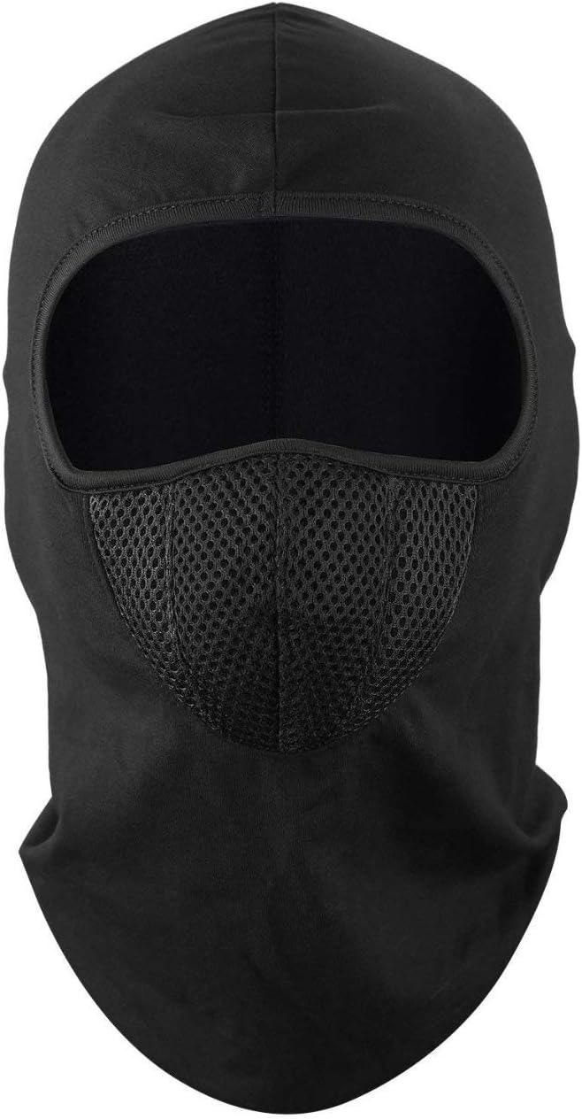 GCT Generic (unbranded) Balaclava Polyester Full Face Mask for Bike Riding (Black)