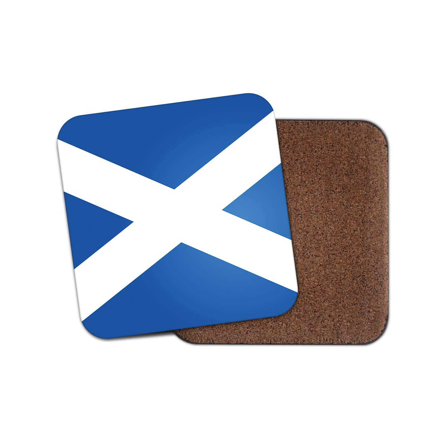 1 x Scottish Flag Coaster - Scotland Saltire St Andrew Dad Uncle #15675