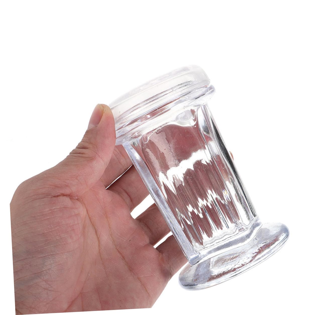 Ipetboom Frasco de Tinción de Vidrio Tapa Capacidad para 5 Portaobjetos 3 Piezas de 60 Ml Adecuado para Laboratorios Clínicos y Procedimientos de Tinción