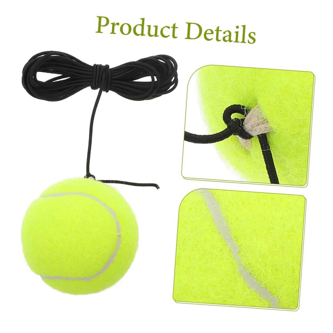NULYLU Rebound Ball Tennis Training Single Player Practice Ball String for Levels