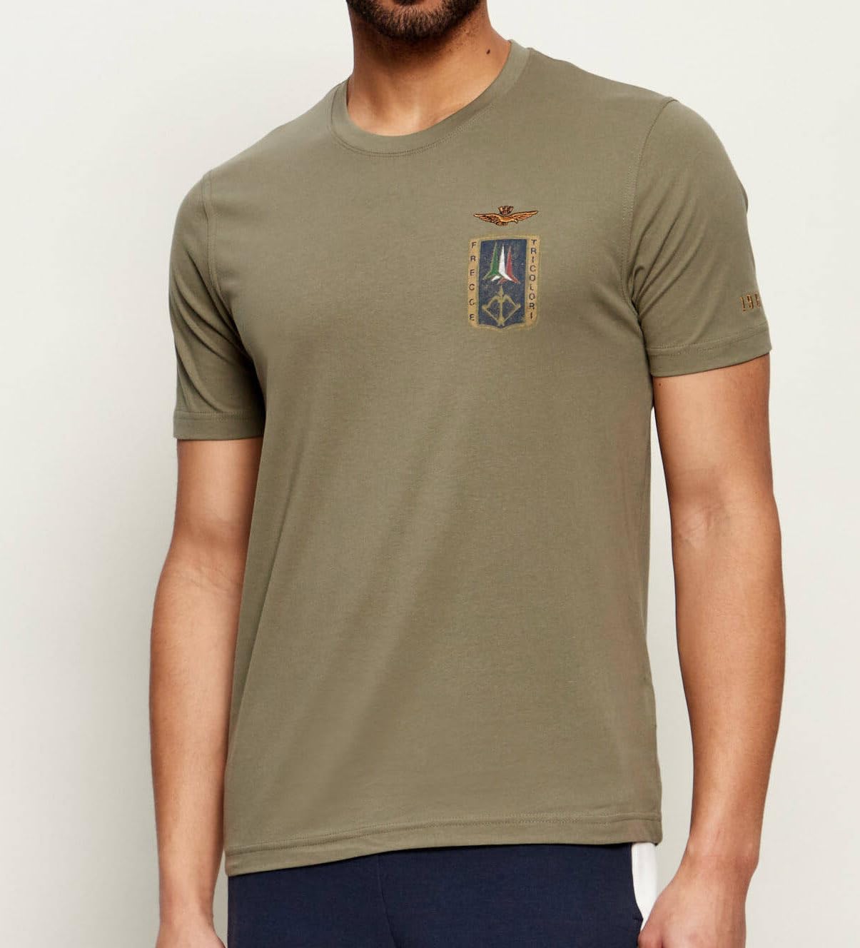 Aeronautica Militare t-Shirt TS2534 con Stampa Frecce Tricolori, Maglia, Maglietta, Felpa, da Uomo