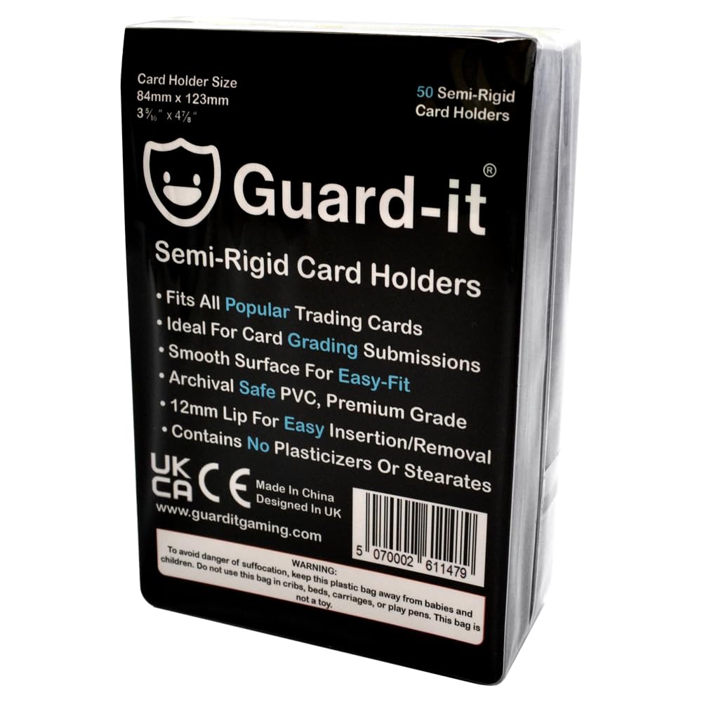 Guard-it - 200 Semi-Rigid Card Sleeves for Sports & Trading Card Grading Submissions - Recommended for PSA, BGS, ACE, SGC & CGC - Image 3