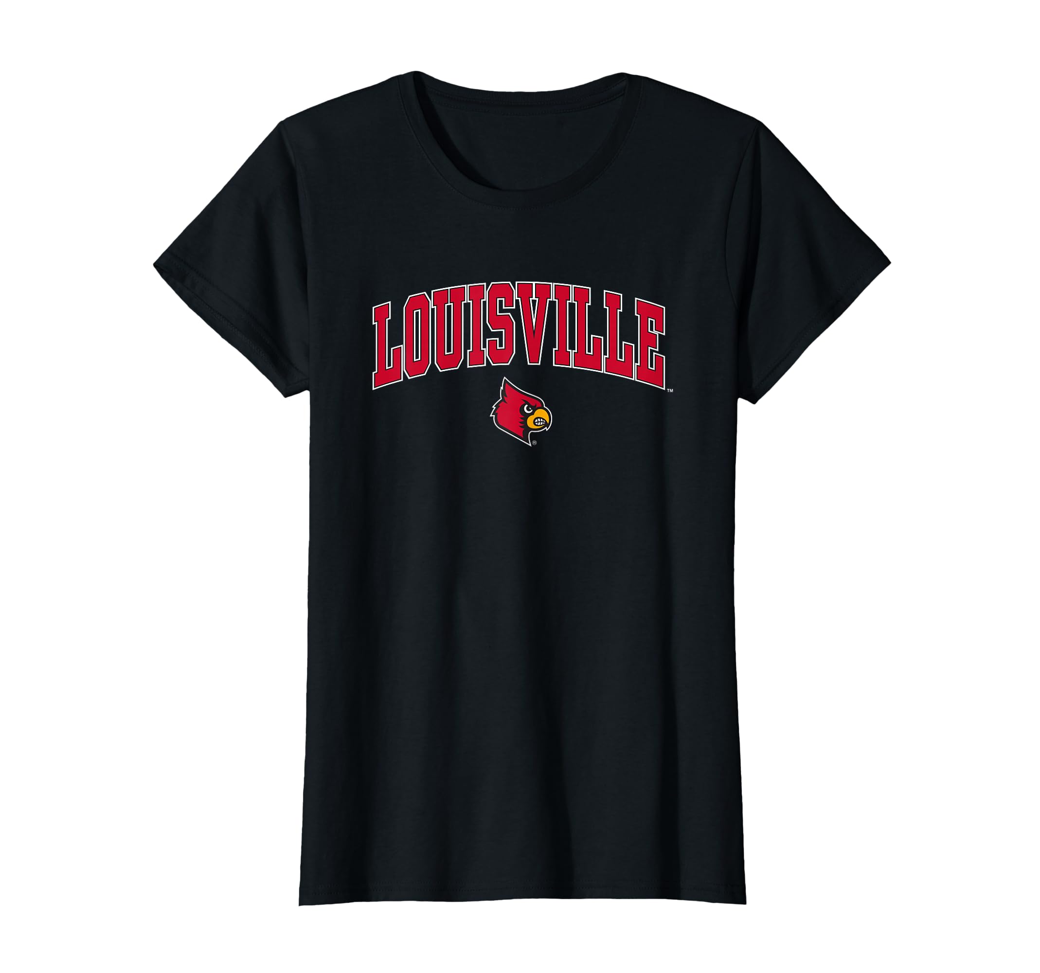 Louisville Cardinals Womens Arch Over Black T-Shirt
