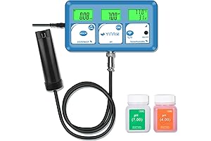 EC PPM pH Monitor for Hydroponics: Track pH, PPM, and Temperature for Optimal Plant Growth