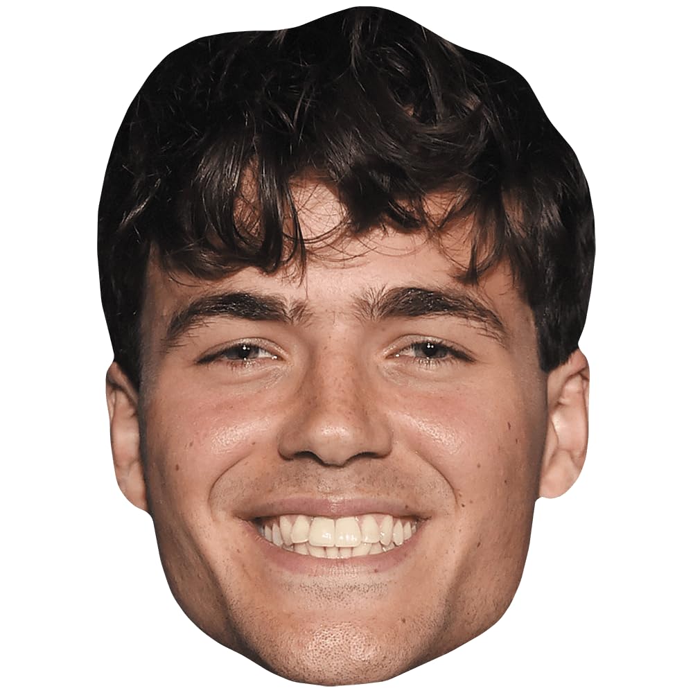 Jamie Flatters (Smile) Celebrity Mask, Flat Card Face, Fancy Dress Mask