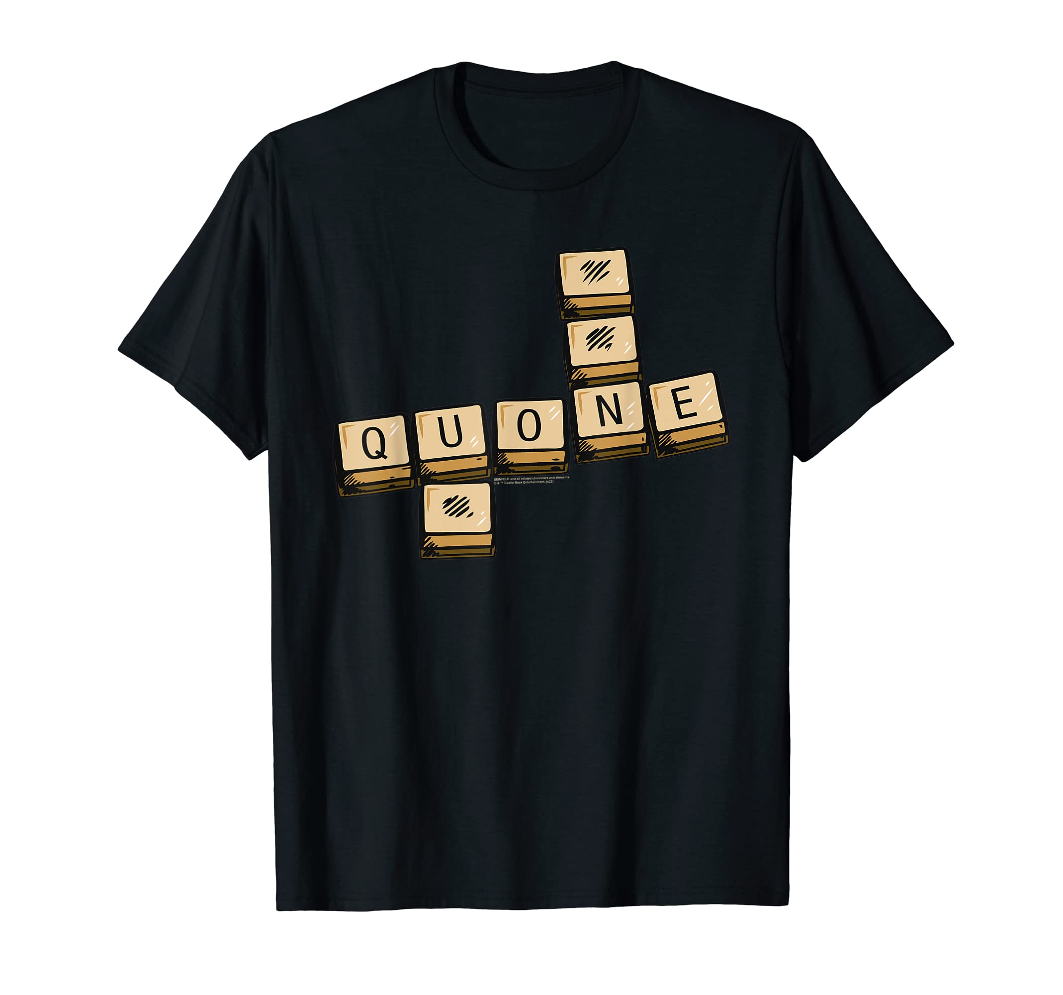 SeinfeldQuone Scrabble Pieces T-ShirtOEKO-TEX STANDARD 100