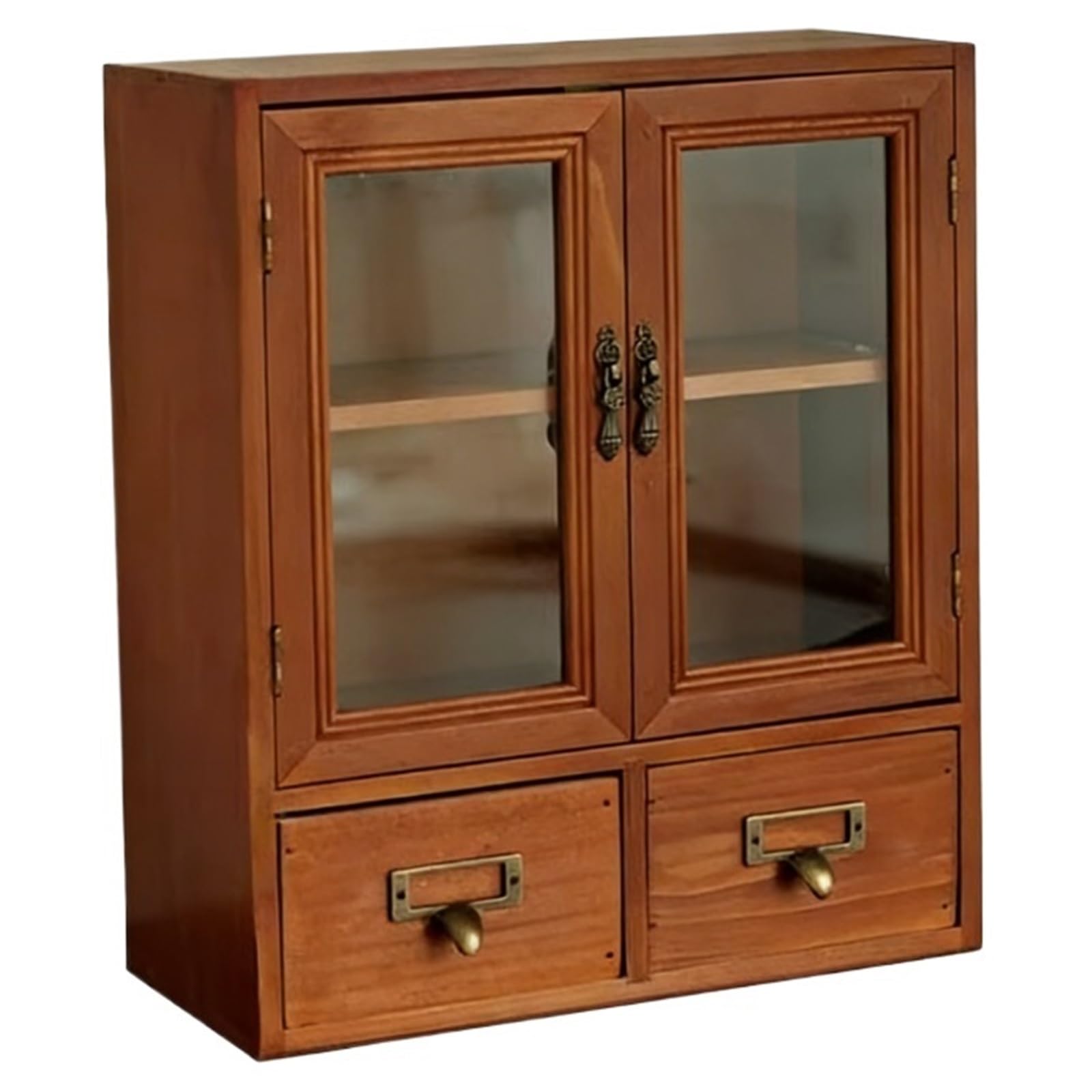 Tassenregal Leichter, luxuriöser Schreibtisch-Getränkehalter aus massivem Holz, Retro-Aufbewahrungsschreibtisch, Aufbewahrungsbecher Kaffeetassen-Präsentationsständer