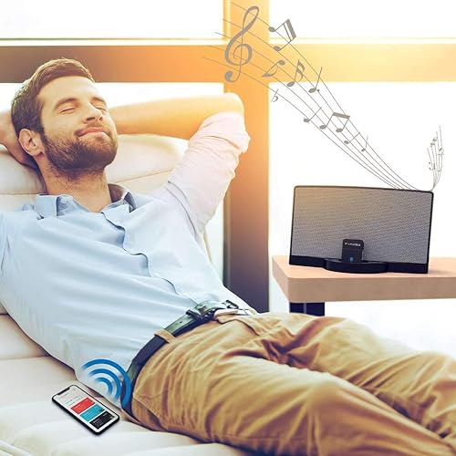 Miniatura 7 de Fanxoo Adaptador Bluetooth 5.0 DockPro de 30 pines para Bose Sounddock de 30 pines a Lightning Adaptador Bluetooth compatible con iPhone iPod