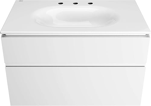 Miniatura 21 de American Standard 1297008.020 Studio S 24 - Fregadero de tocador - Centro de 8 pulgadas, color blanco