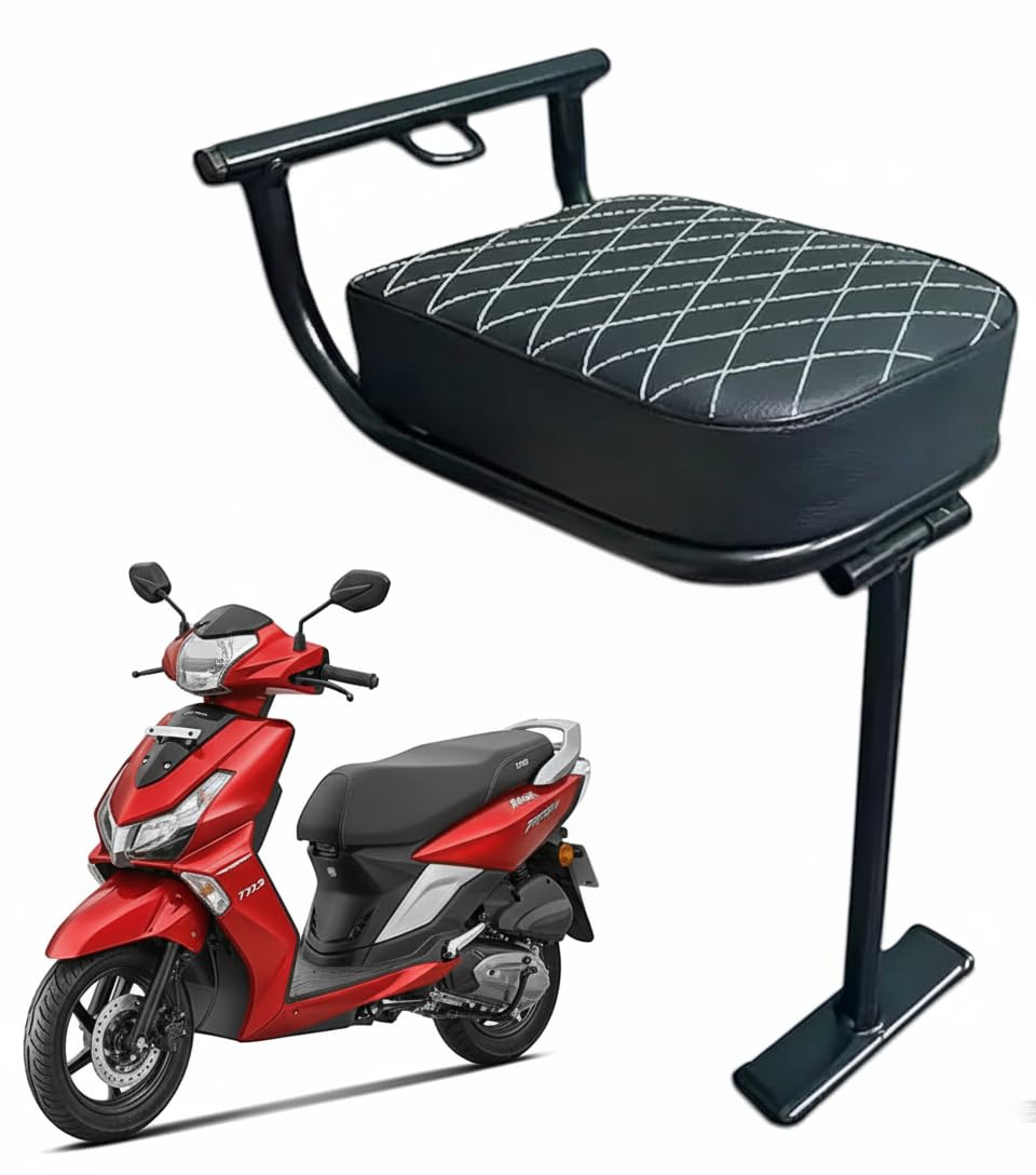 Scooter Front Baby Seat Scooty Child Sitting & Foldable Comfortable for Kids, Baby Seat Compatible for All Scooty Bike Seat for TVS, Hero, Suzuki, Honda Activa 5G, Activa 6G, Jupiter