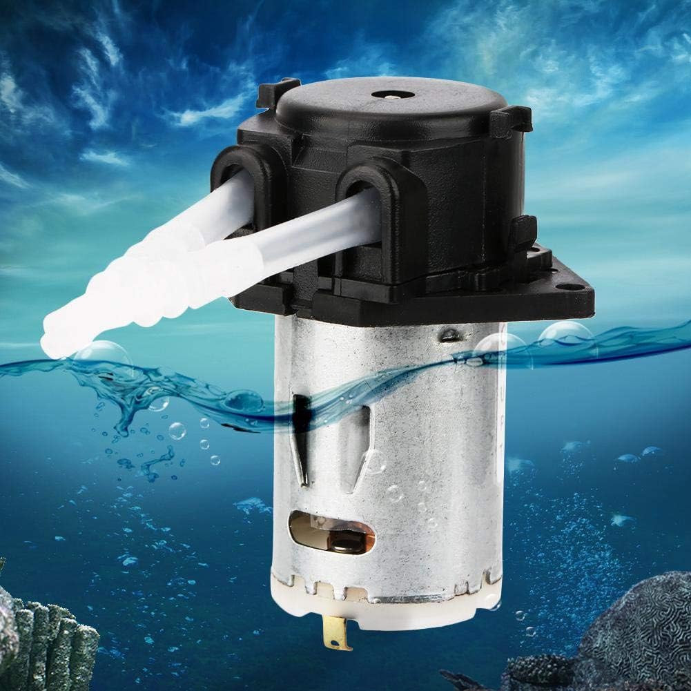 24V DC DIY Peristaltic Liquid Pump Dosing Pump for Aquarium Lab Analytical 10ml/min -90ml/min(black)