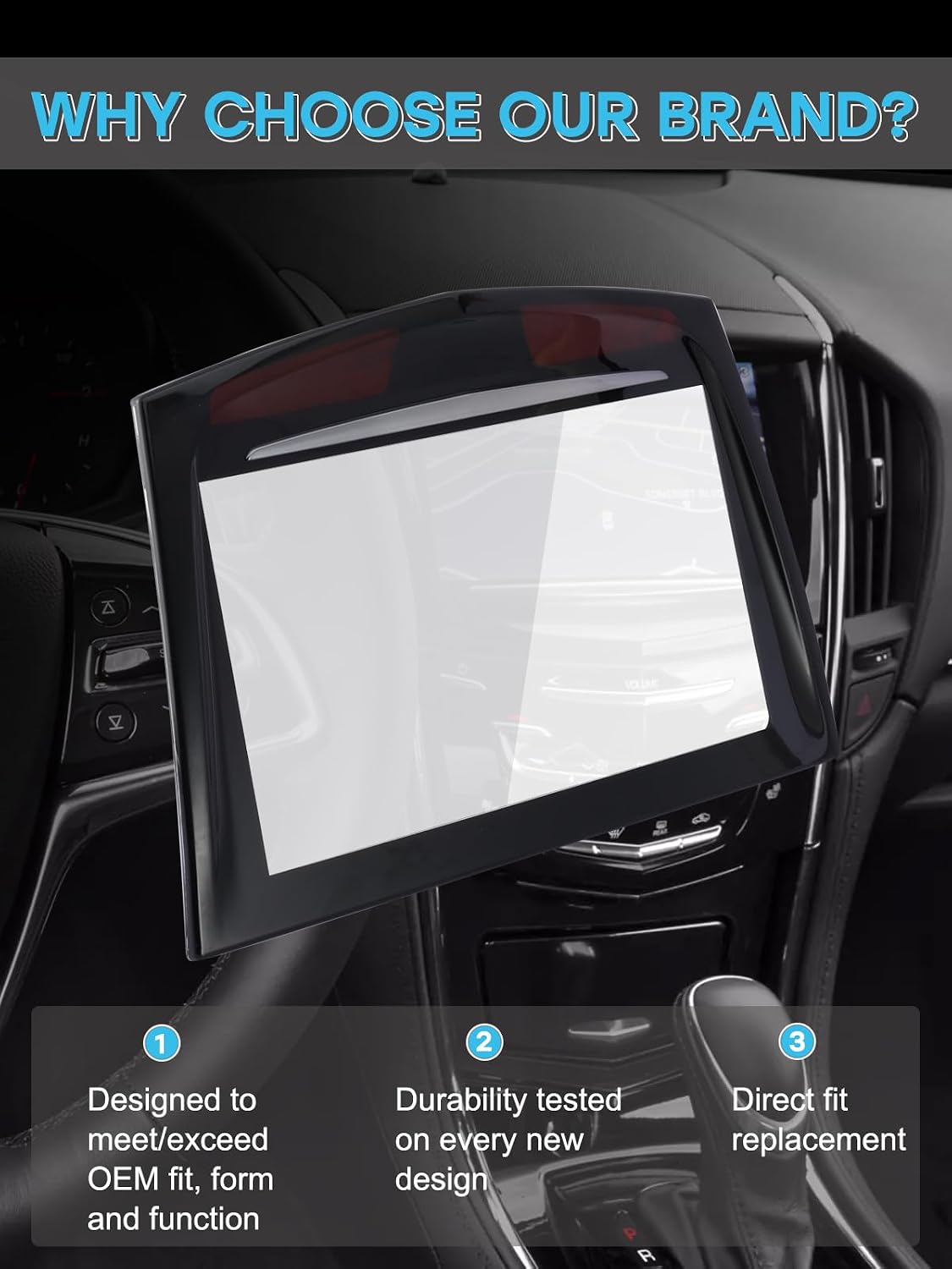 TAUTOY 22912609 upgraded CUE Touch Screen Display Replacement with Free Tools For Cadillac ATS XTS 2013-2019,CTS 2014-2019,ELR 2014-2016,SRX 2013-2016,Escalade ESV 2015-2021 2.0L 2.5L 3.0L 3.6L 6.2L