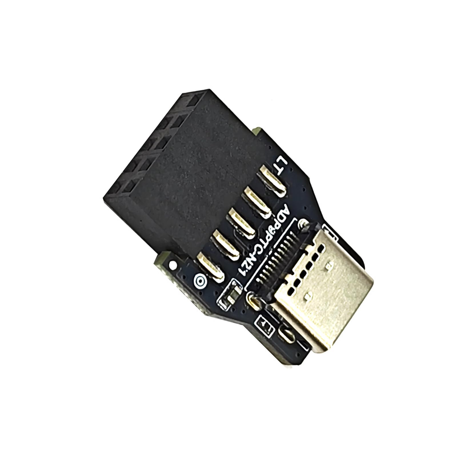 Adaptateur USB 2.0 9 Broches Vers Type E - Pour Ajouter Un Port USB C Sur Panneau Avant De PC - 24x15 Mm