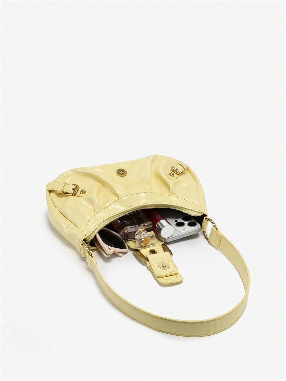 Verdusa Shoulder Bag for Women Y2k Purse Mini Purse Cute Purse Goth Punk Vintage Purse | Top Handle, Buckle, Punk, Purses, Bags - Image 4