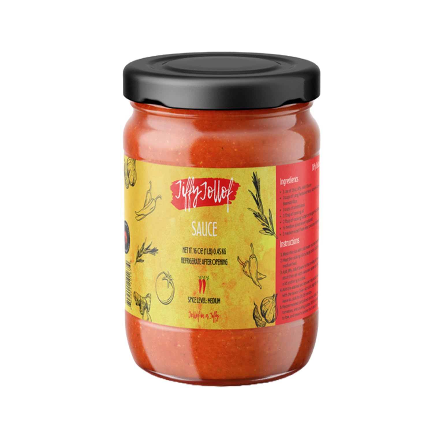 Amazon.com : Jiffy Jollof Sauce, Authentic Nigerian Tomato Pepper
