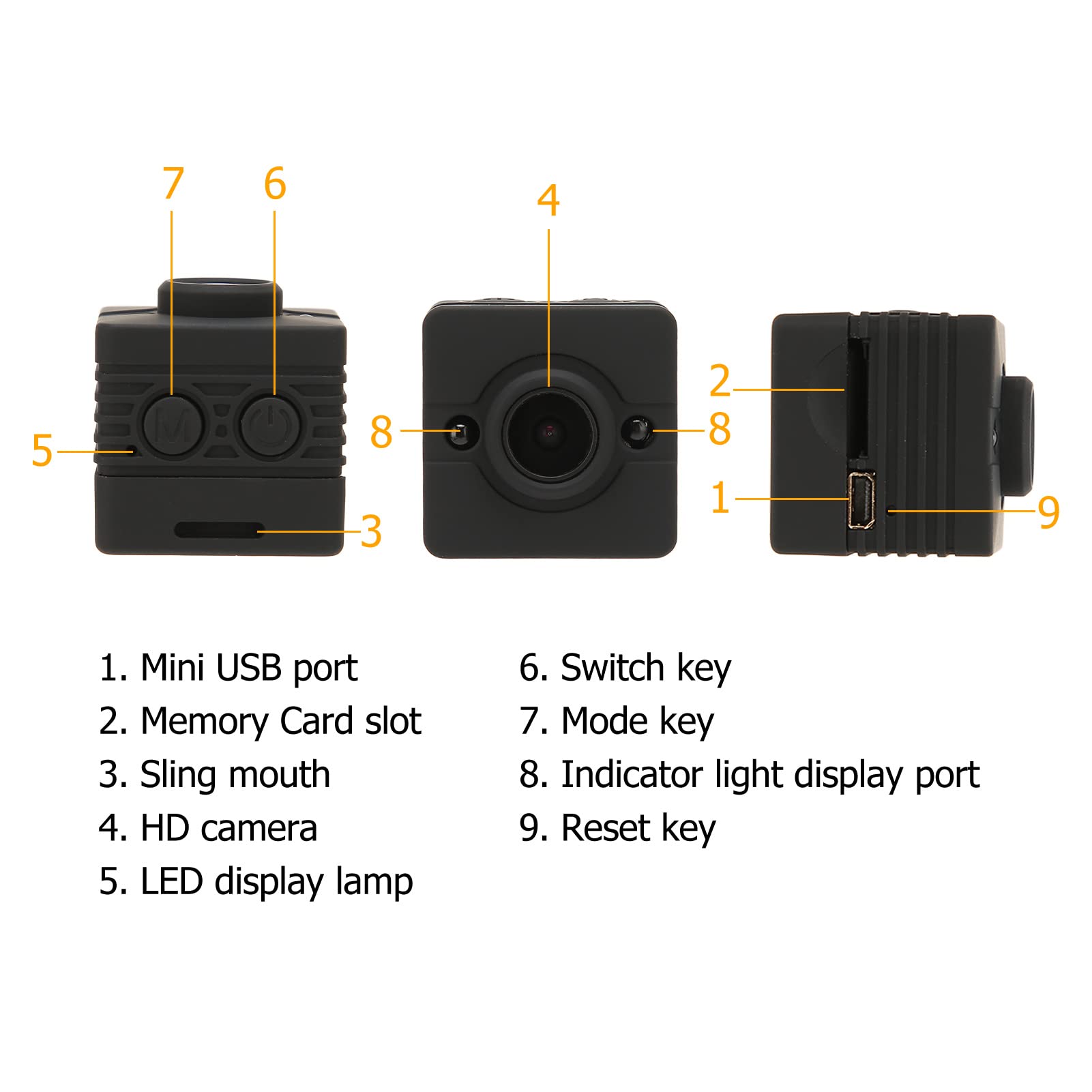 VBESTLIFE Action Camera, 1080P 12MP 32ft Fotocamera Subacquea Impermeabile, Videocamera Subacquea Sportiva, WiFi Fotocamera Sportiva Subacquea DV Camera, 155 Gradi Night Vision Lens, per Nuoto Surf