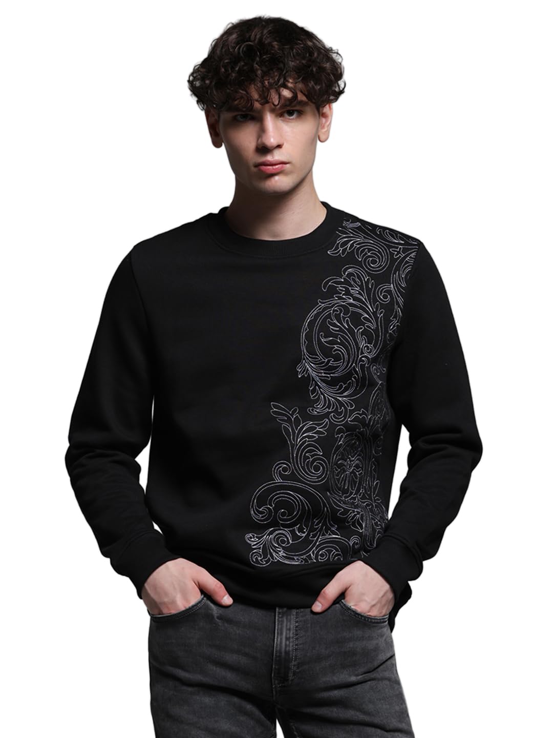jack & jones Men's Cotton Blend Round Neck Sweatshirt-picture-40