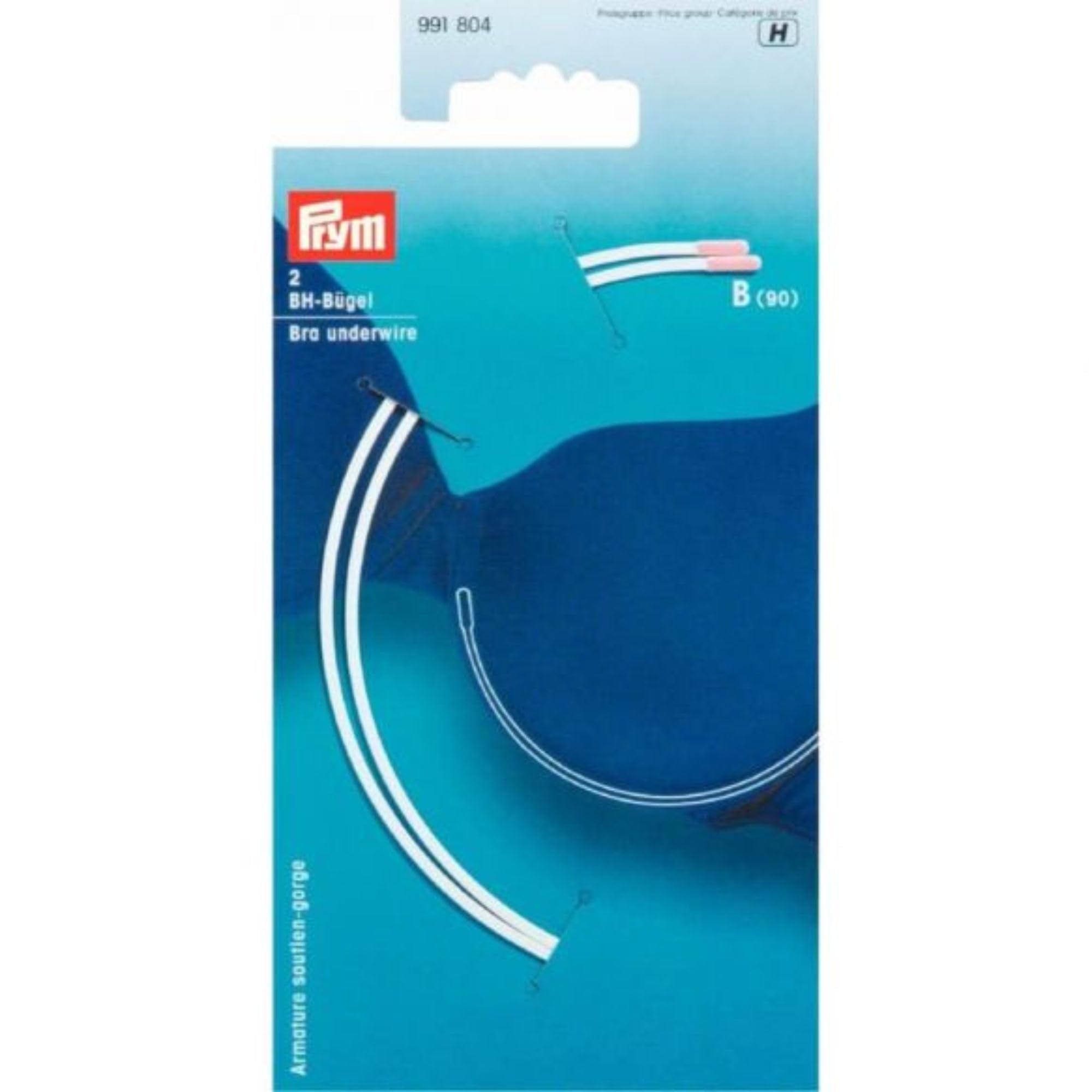 Prym 991,804 BH-Bügel, Steel, Weiss, B90 Größe