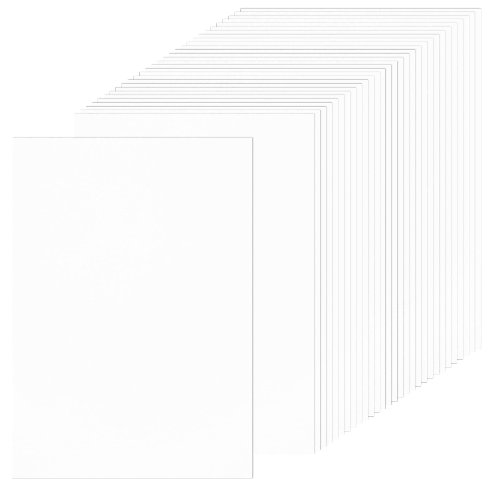 30 feuilles White Cardstock -A4 250gsm Papier de carte épaisse Premium papier d'imprimante de carte lisse 92lb pour les arts, l'artisanat, l'école, l'utilisation commerciale PAC09WHA430