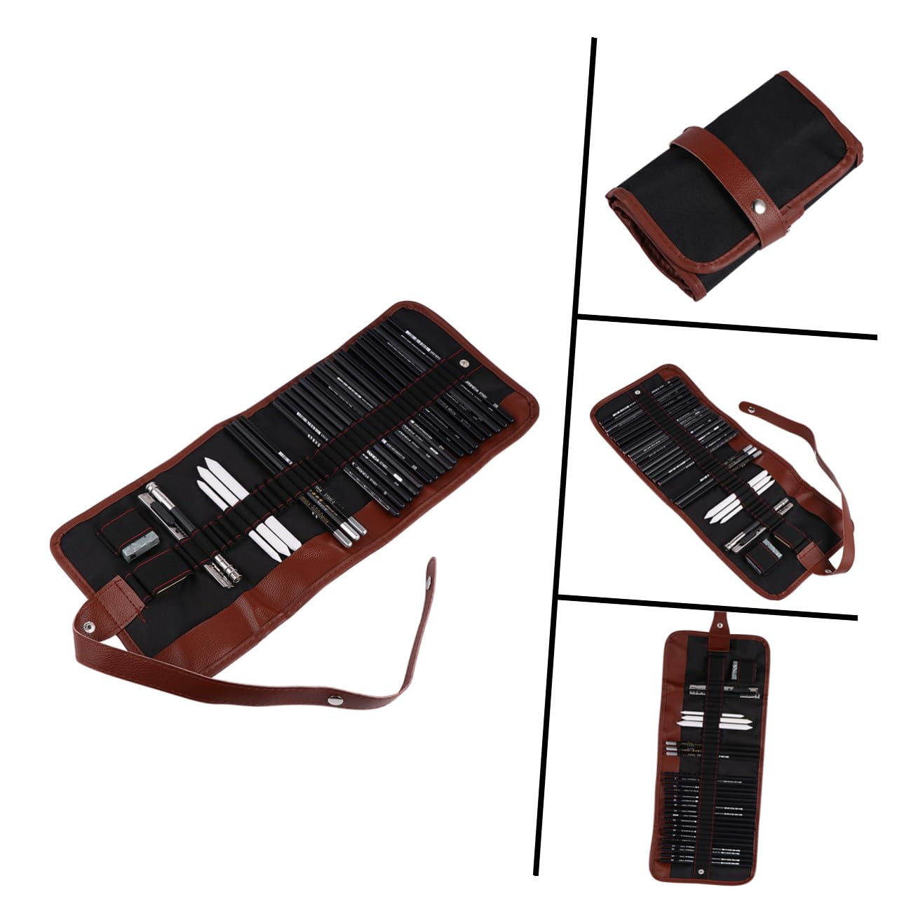 2 Set Disegno per Ragazzi e Studenti Kit Matite Professionali per Schizzi e Disegni Strumenti Leggeri e Resistenti per Uso Scolastico e Artistico Portatile e Facile da Trasportare