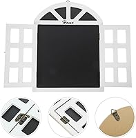 Vista 25 de VOSAREA Colgante de pizarra de madera para ventana, multifuncional, letrero de pizarra reutilizable