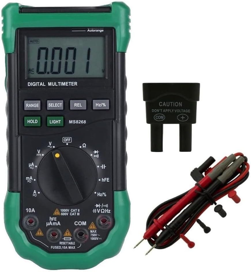 Digital Multimeter, 7.7x3.6x2.2in Automatic Range Digital Voltage Meter Multi Purpose Multimeter For AC/DC Voltage And Current
