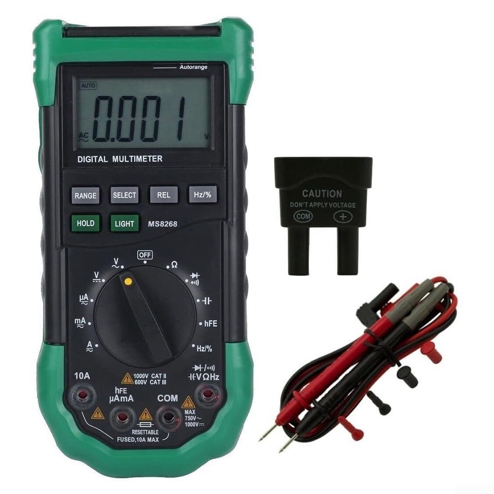 Digital Multimeter, 7.7x3.6x2.2in Automatic Range Digital Voltage Meter Multi Purpose Multimeter For AC/DC Voltage And Current
