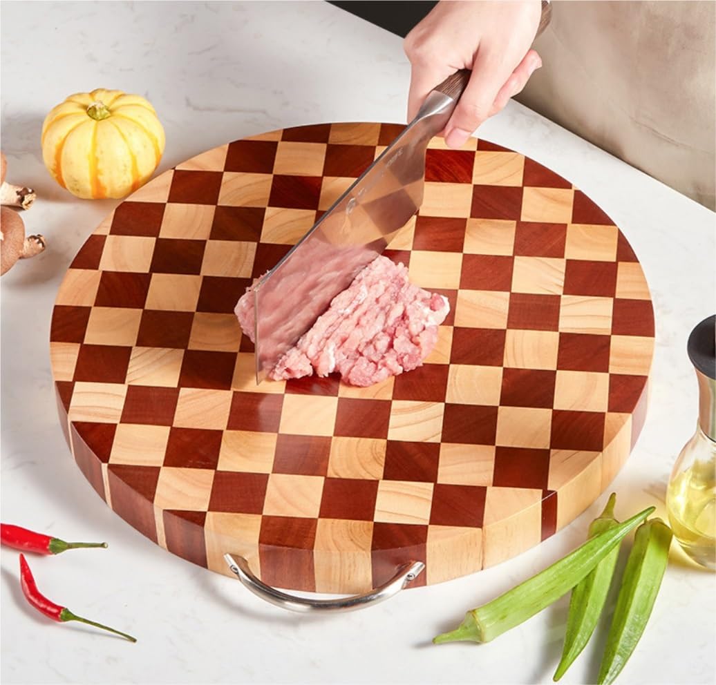 Desek do Krojenia Deska do Krojenia Deska Do Krojenia Niestandardowy Drewniany Blok Do Krojenia Spersonalizowany Prezent Na Rocznicę Parapetówki Deski do Krojenia Kuchnia(33 * 33 * 3.5cm)