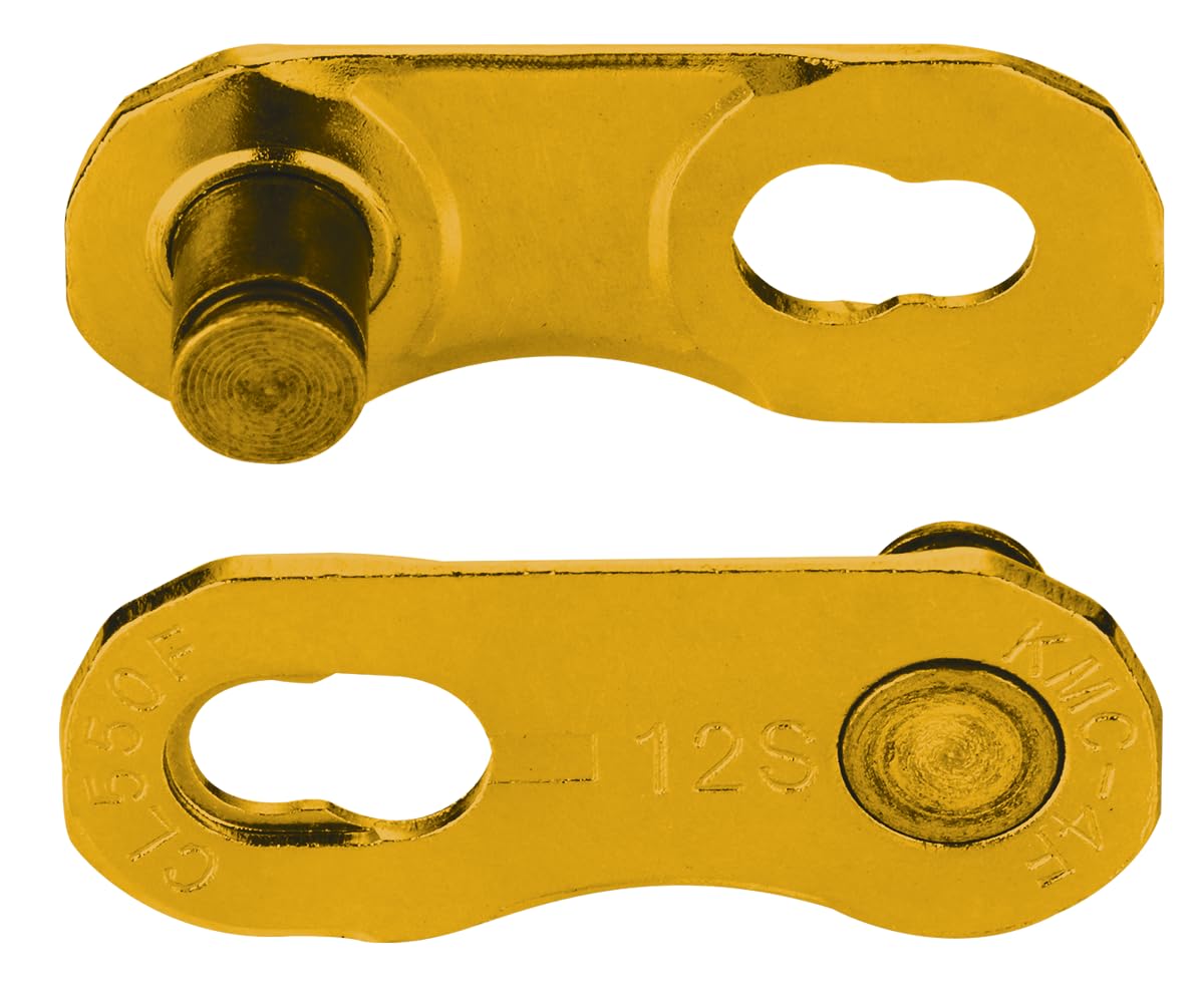 KMC FLATNR 12/13-Speed MissingLink Joining Link for AXS & T-Type Chains, 2 Pairs, Gold