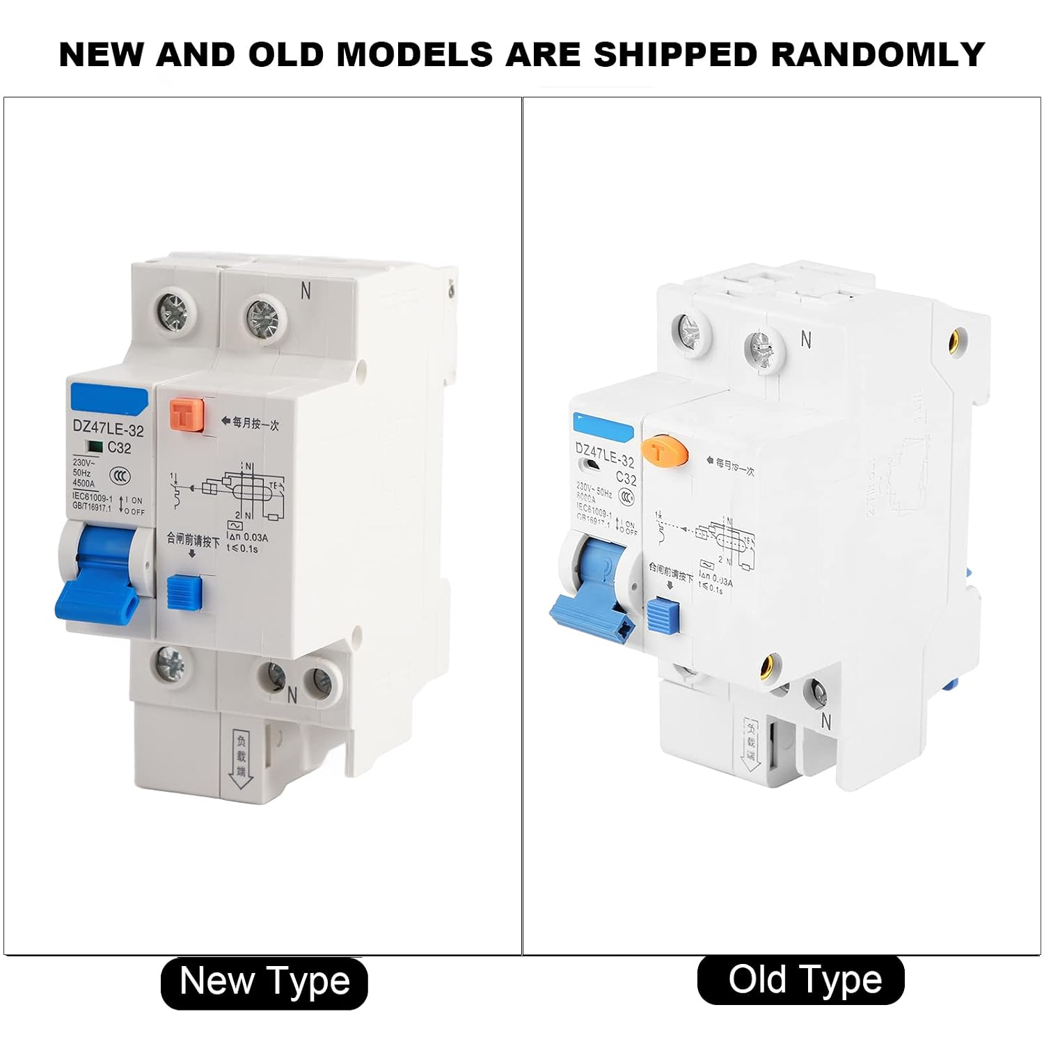 DZ47LE-32 1P+N C32 Miniature Circuit Breaker RCCB 30mA 230V for Home and Industrial Electrical Protection