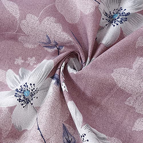 Image of Swayam Roto Cotton Single Bedsheet with 1 Pillow Cover | Size 60 x 90 inch | 144 TC | Floral Design | Soft Breathable Bed Sheet | Comfortable & Durable for Bedroom - Pink