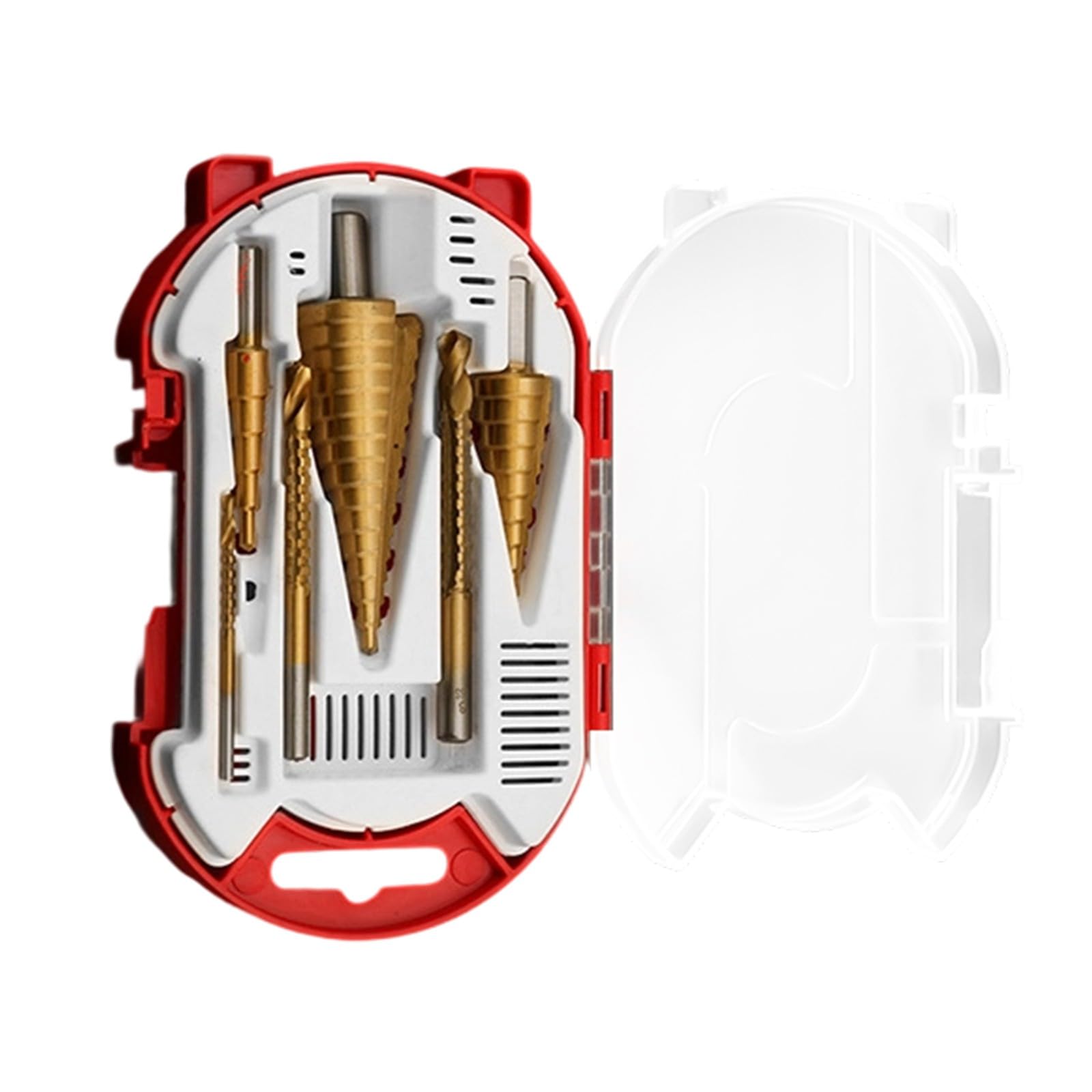 6Pcs Professional Grade Drill Bit Set High Speed Steel Step Twist Bits Multi Sizes for Metalworking Woodcraft Projects High Speed Steel Drill Bits Set