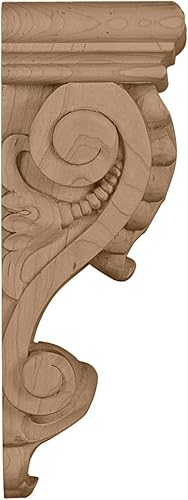 Vista 11 de Ekena Millwork CORW03X04X07ACAL - Ménsula pequeña de madera de acanto, 3 1/2 pulgadas de ancho x 4 pulgadas de profundidad x 7 pulgadas de alto