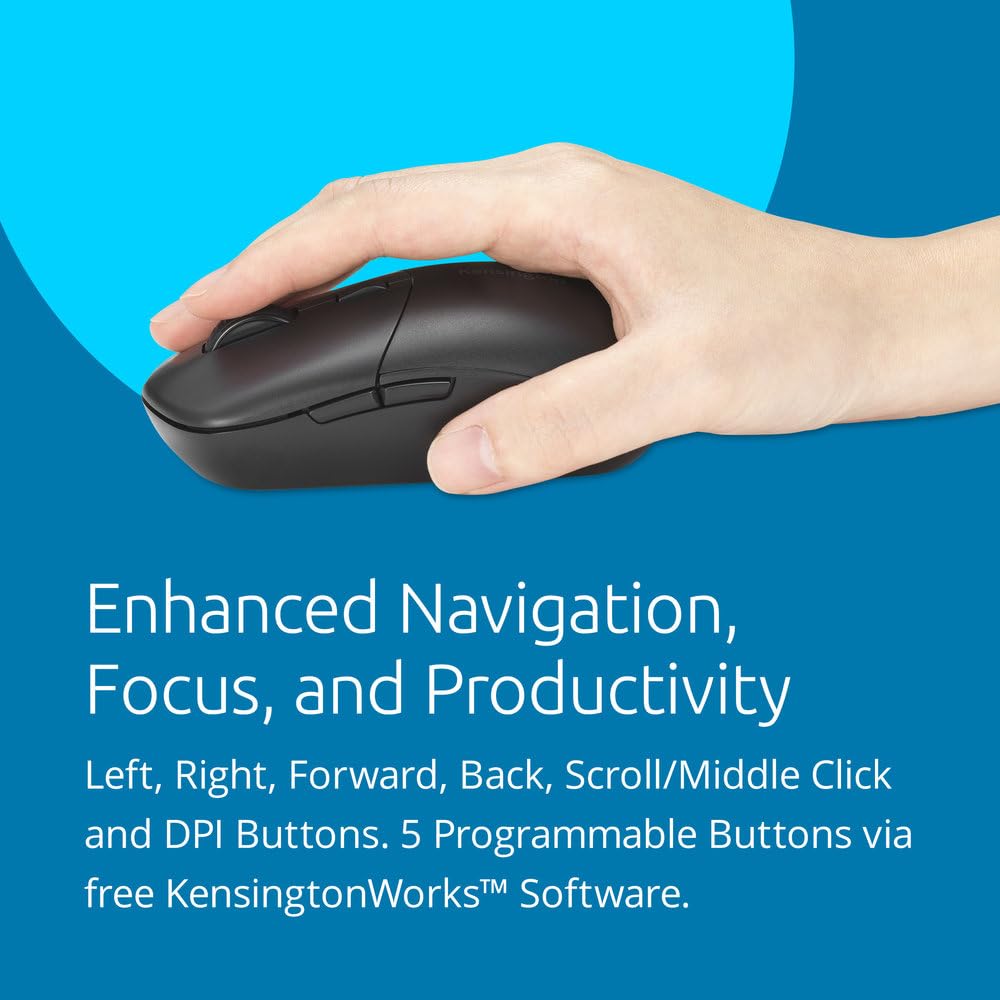 Amazon.com: Kensington MY430 EQ Rechargeable Mouse, Multi-Device