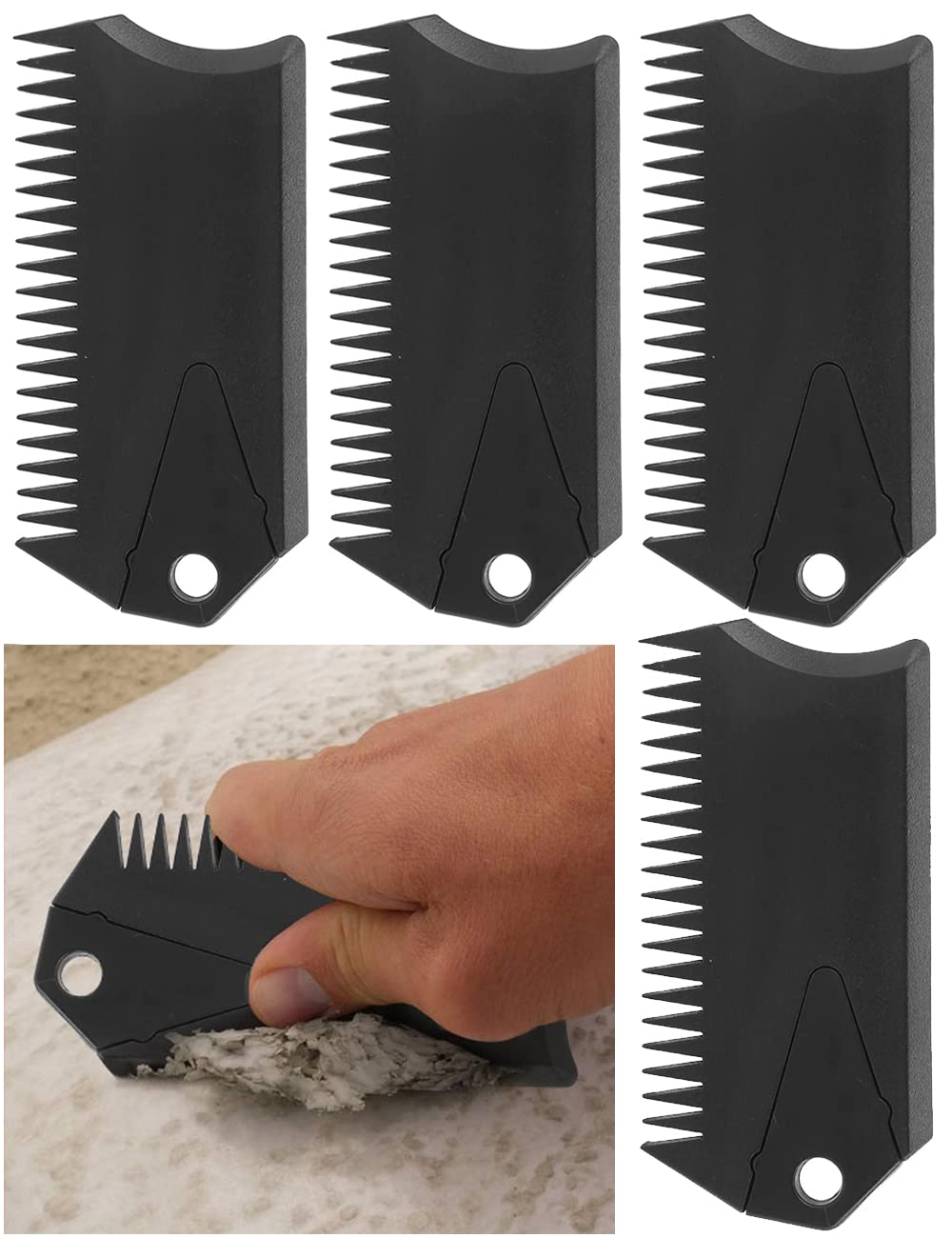 Surf Wax Comb Surfboard Wax Comb With Fin Key – Dual-Sided Wax Tool For ...