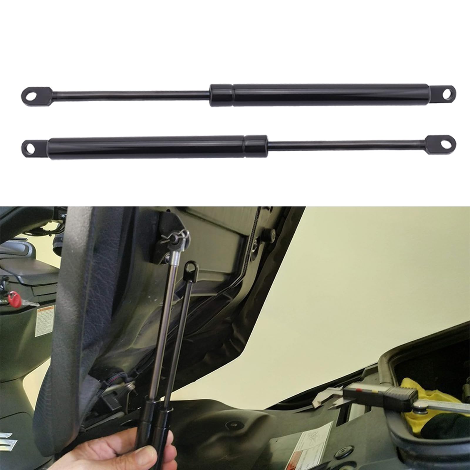 Set aste idrauliche in Metallo Adatto per Burgman400 AN400 2007-2016 Regolatore del Sedile del Montante del per motociclette Supporto affidabile Durevole Kit aste idrauliche Migliora la e
