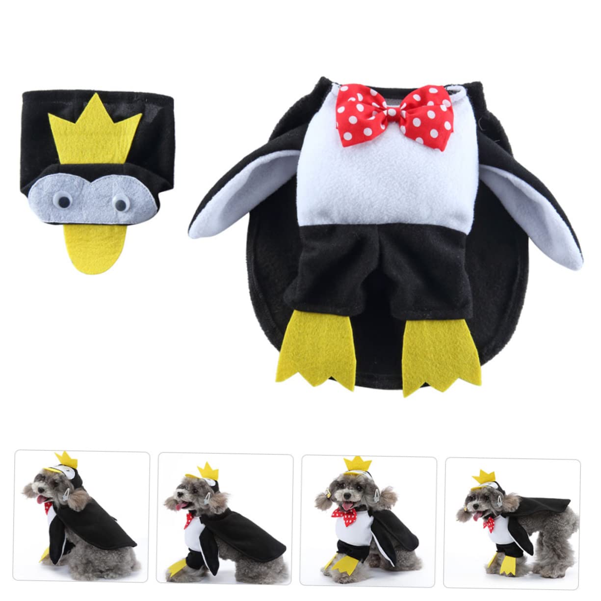 HEMOTON 3 Juegos Disfraz para Perros y Gatos Disfraz de Halloween Ropa para Mascotas Adorable Ligera para Fiestas y Sesiones Fotográficas XL