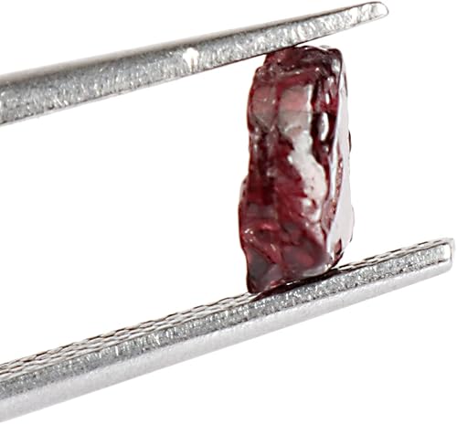 Miniatura 3 de GEMHUB Cristal curativo natural de espinela roja cruda pequeña, 3.15 unidades, M, Gema, espinela birmana