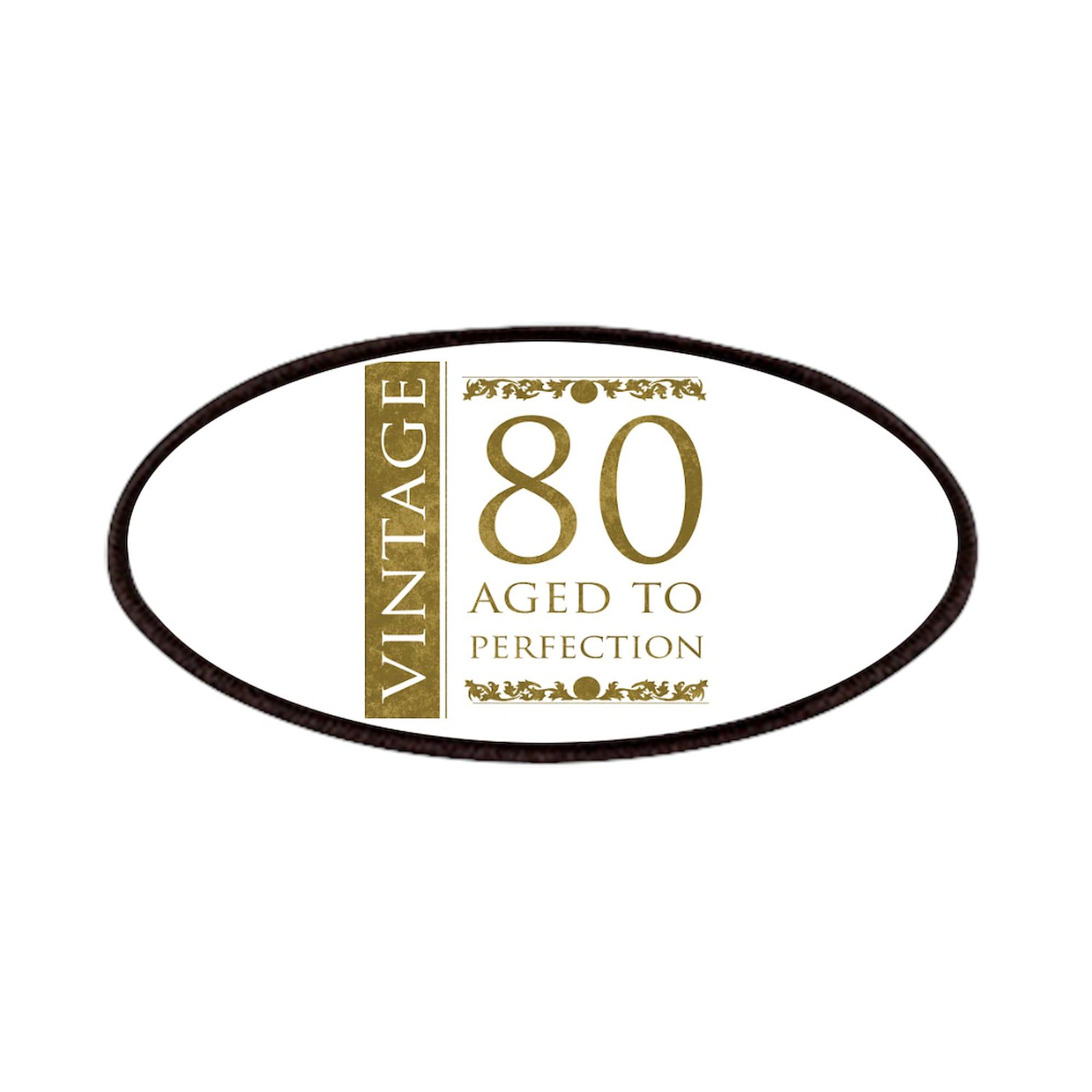 CafePress Fancy Vintage 80Th Birthday Patches 4