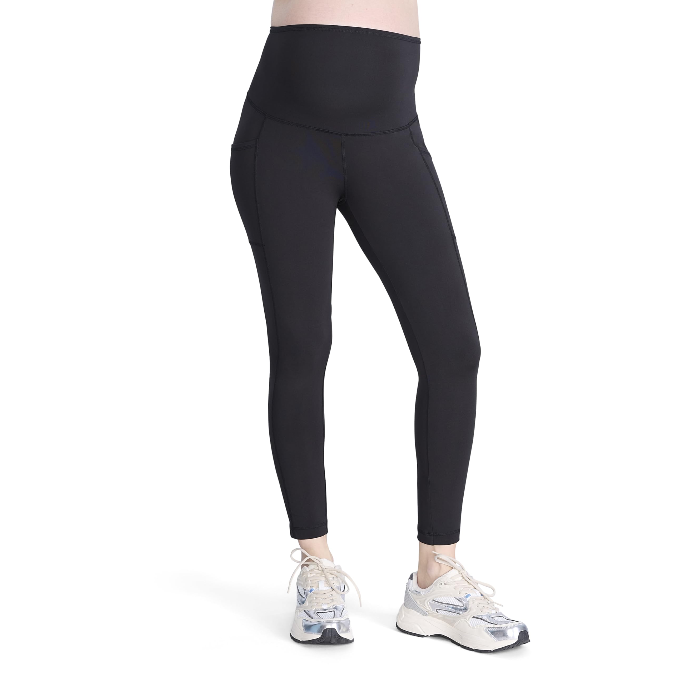 Motherhood Maternity Damen Aktive Schwangerschafts-und Postpartum Taschen Leggings