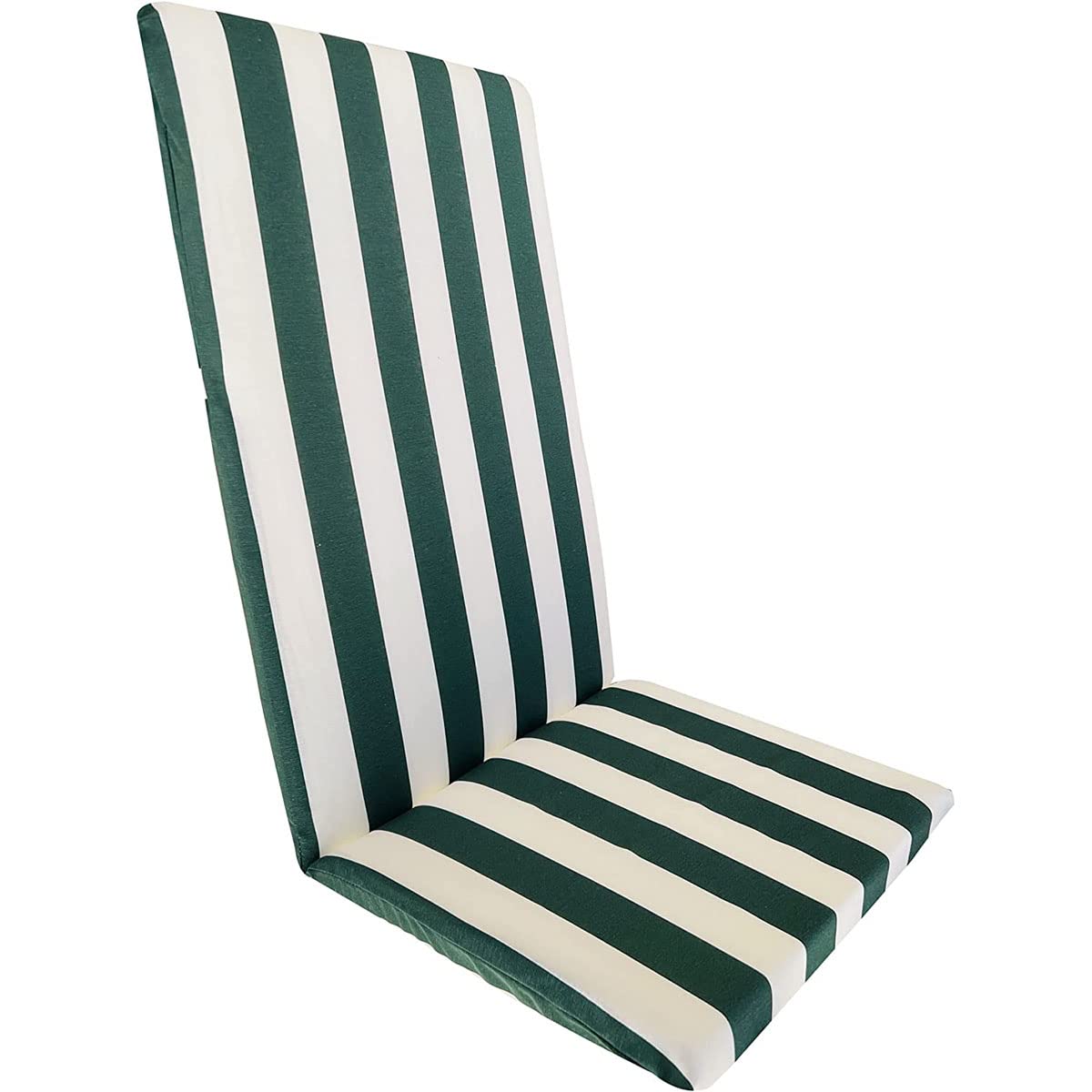 SaRani Cuscino Copri Sedie Sdraio Prendisole Mare Giardino Terrazzo 45x120 cm a Righe (Verde)