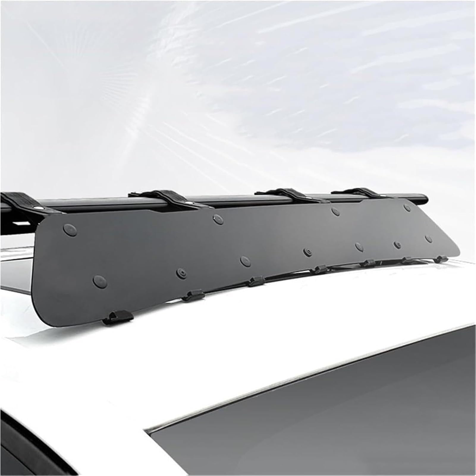 Moderner Dachwindabweiser, Dachgepäckträger-Windschutzscheibenabdeckung, Geräuschreduzierender Dachgepäckträger-Luftabweiser,(114CM-44.9IN)