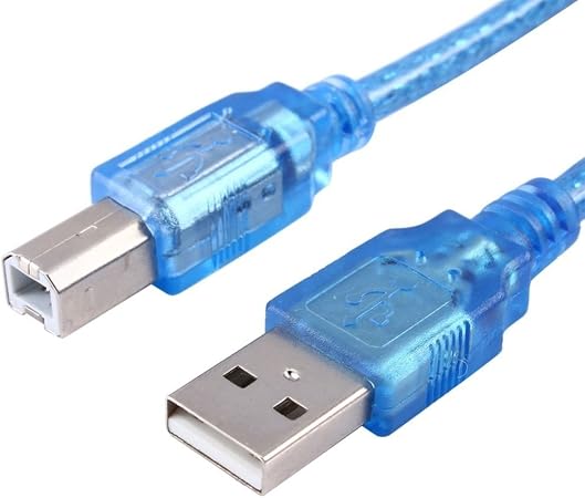Cable 2.0 USB Impresora Escaner Disco Externo Camara PC Tipo A/M-B/M 5  Metros : Amazon.es: Informática