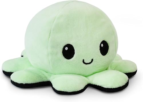 TeeTurtle - El peluche original reversible de pulpo, brilla en la oscuridad, lindos animales de peluche sensoriales que muestran tu estado de ánimo